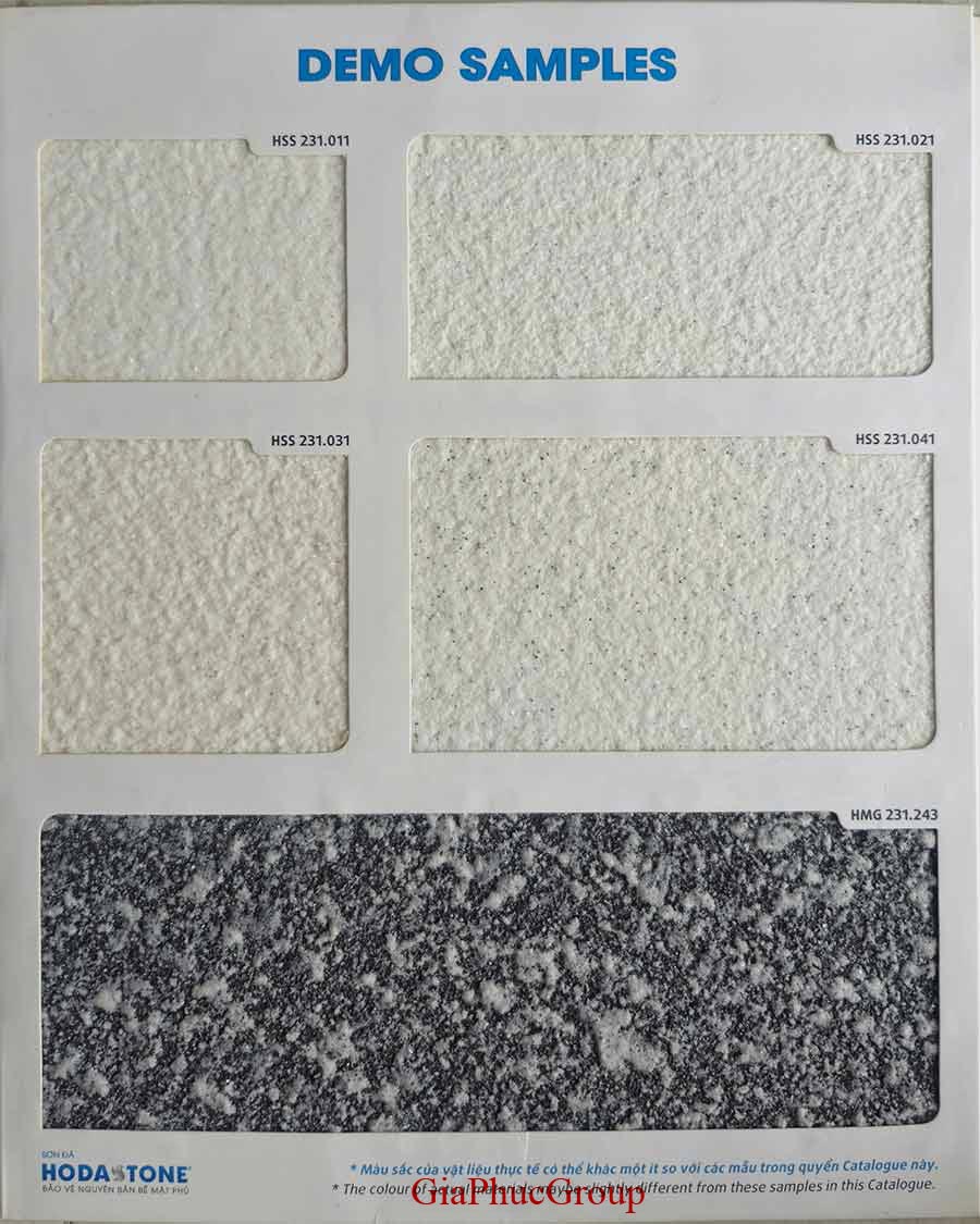 bảng màu sơn đá hòa bình mã hss ánh kim 03